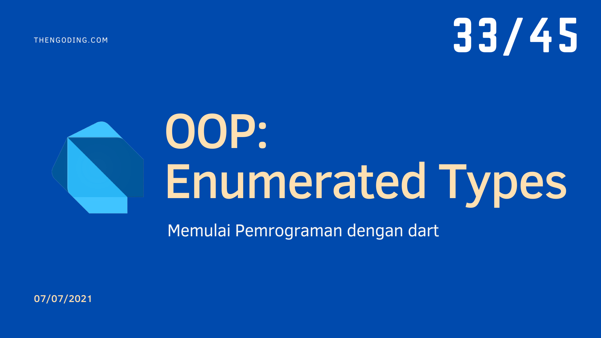 OOP Pada dart - Enumerated Types