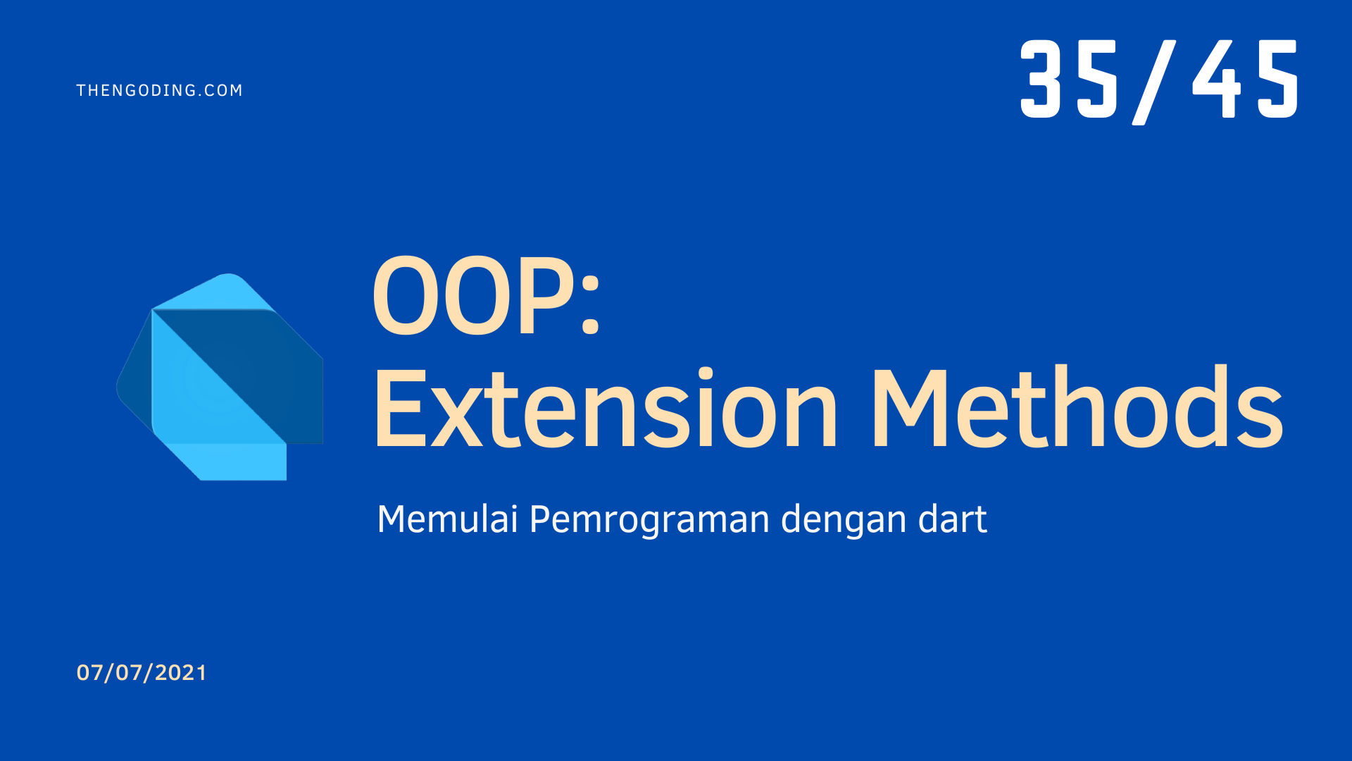 OOP Pada dart - Extension Method