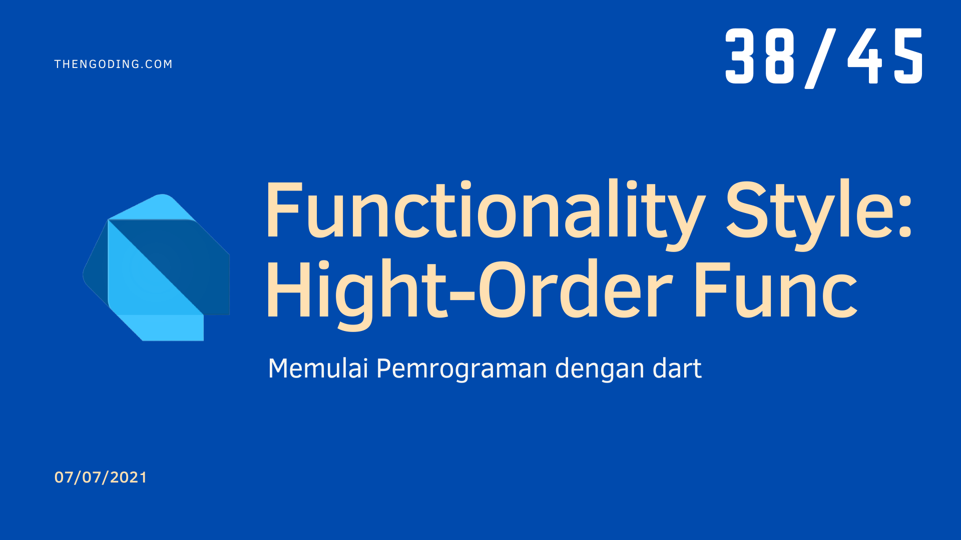 Functionality Styles pada dart - Higher Order Function